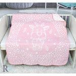 Бебешко Памучно Одеяло - Розово Еленче от StyleZone