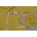 Детски хавлиен халат за момиче с бродерия - ГОРЧИЦА от StyleZone