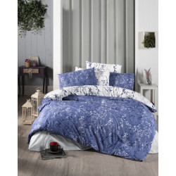 Лимитирана колекция спално бельо от 100% памук ранфорс - ZENA NAVY BLUE от StyleZone
