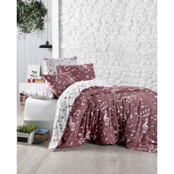 Лимитирана колекция спално бельо от 100% памук ранфорс - MAJOR DARK RED от StyleZone