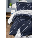  Луксозно спално бельо от  сатениран памук- MESI NAVY BLUE от StyleZone