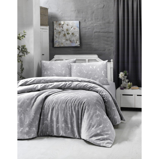  Луксозно спално бельо от  сатениран памук- CELINA GREY от StyleZone