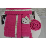 Детски хавлиен халат за момиче с бродерия  - ЦИКЛАМА от StyleZone