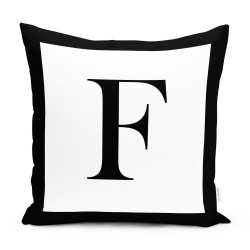 Декоративна арт възглавница буква - F от StyleZone