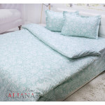 Българско спално бельо от 100% памук ранфорс - ТЮРКОАЗЕНИ ЦВЕТЯ от StyleZone