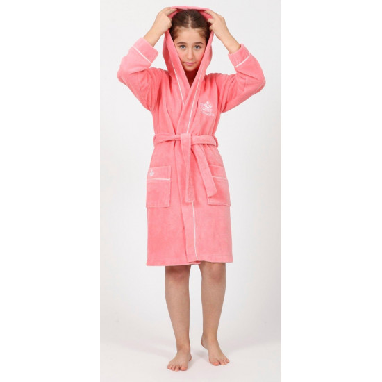 Висококачествен детски  халат от 100 % бамбук - РОЗОВ от StyleZone