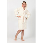 Висококачествен детски  халат от 100 % бамбук - ЕКРЮ от StyleZone