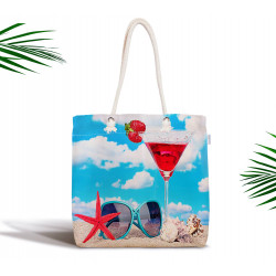 Арт плажна чанта - КОКТЕЙЛ от StyleZone