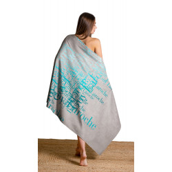 Луксозна плажна кърпа от 100% памук -Guy Laroche Velour Printed Natural от StyleZone