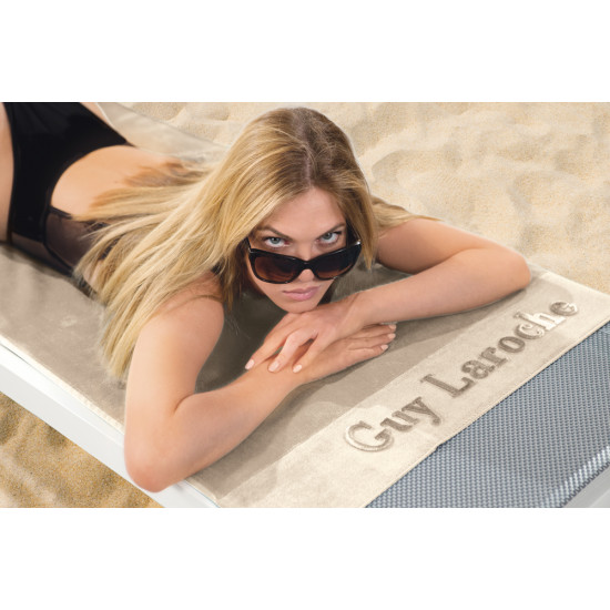 Луксозна плажна кърпа от 100% памук -Guy Laroche Varadero Ammos/Sand от StyleZone