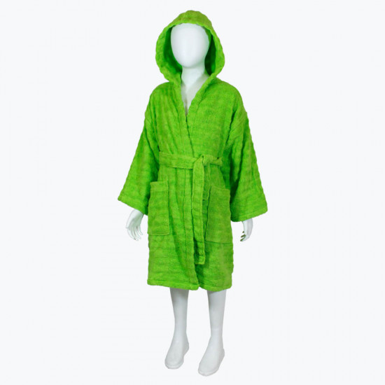 Детски халат за баня от 100% памук - БОН БОН ЗЕЛЕН от StyleZone