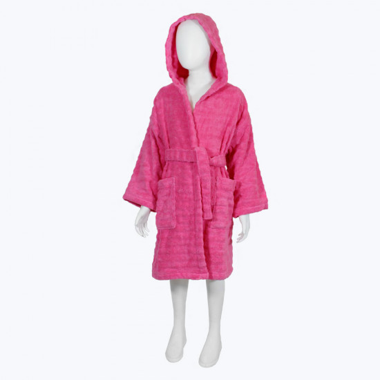 Детски халат за баня от 100% памук - БОН БОН РОЗОВ от StyleZone