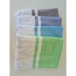 Лимитирана колекция бързосъхнеща плажна кърпа - ТЮРКОАЗ/БЯЛО от StyleZone