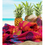 Викокачествена плажна хавлия от 100% памук - АНАНАС от StyleZone