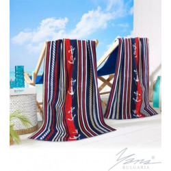 Викокачествена плажна хавлия от 100% памук - МОРСКИ МОТИВИ 1 от StyleZone