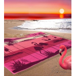 Викокачествена плажна хавлия от 100% памук - ФЛАМИНГО от StyleZone