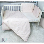 Бебешки спален комплект - РОЗОВИ ЗВЕЗДИЧКИ от StyleZone