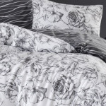 Луксозно спално бельо от 100% памук - ROZEN GREY от StyleZone