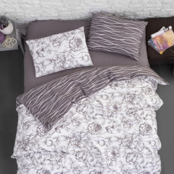 Луксозно спално бельо от 100% памук - ROZEN LILAC от StyleZone