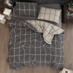 Луксозно спално бельо от 100% памук - ADONIS BROWN от StyleZone
