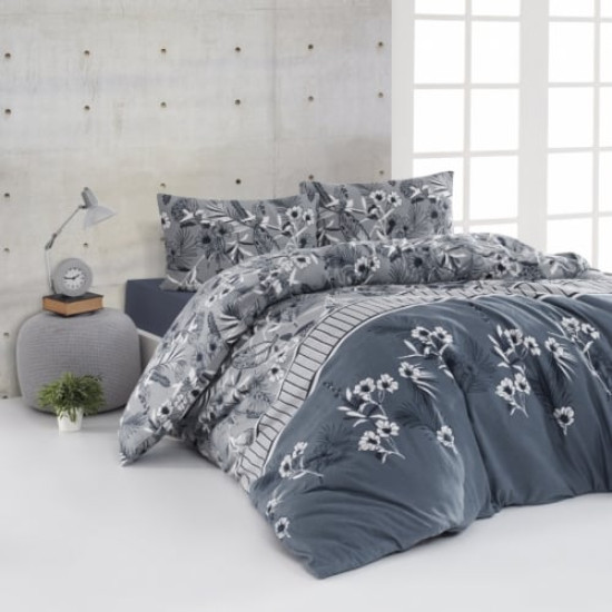 Луксозно спално бельо от 100% памук - BURRELL NAVY BLUE от StyleZone