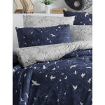 Лимитирана колекция спално бельо от 100% памук ранфорс - FREEDOM NAVY BLUE от StyleZone