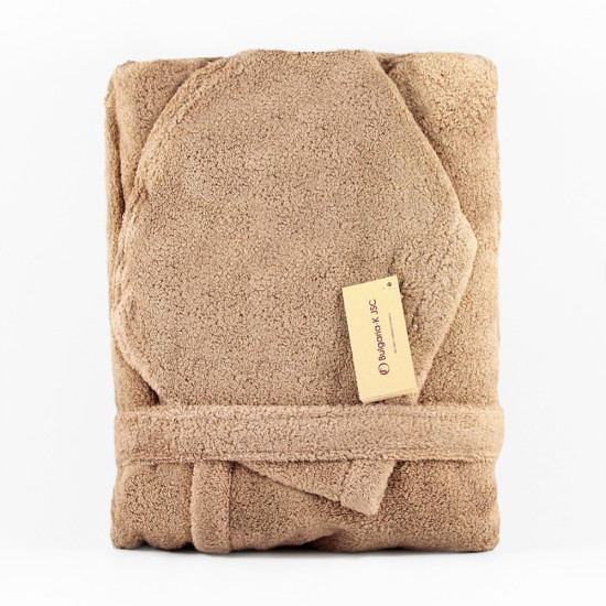 Халат за баня от висококачествен памук - МИКРО БЕЛА КАПУЧИНО от StyleZone
