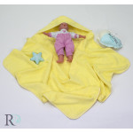 Хавлиена кърпа за бебе с качулка - ЖЪЛТО от StyleZone