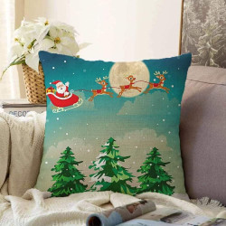 Коледна декоративна възглавница с цип - КОЛЕДНА НОЩ от StyleZone