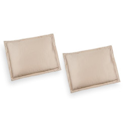 Калъфки за възглавници от памучен сатен - WHITE BOUTIQUE BEIGE от StyleZone