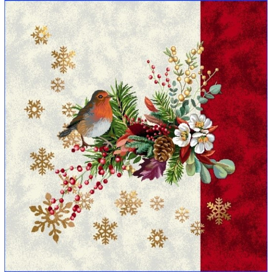 Коледна декоративна възглавница с цип - КОЛЕДНО ВЕСЕЛИЕ от StyleZone