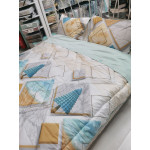 Спален комплект от памучен сатен със завивка - МАРБЪЛ от StyleZone