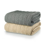 Вълнено одеяло Aspen Wool Grey - White Boutique от StyleZone