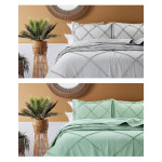 Сет покривало за легло и декоративна калъфка - КРЕМ от StyleZone