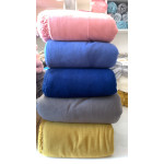 Лимитирана серия луксозно едноцветно одеяло от еко вълна - КАФЯВО