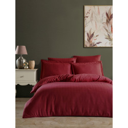 Луксозно спално бельо на квадрати от 100% памучен сатен - AUTUMN ROSE