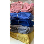 Лимитирана серия луксозно едноцветно одеяло от еко вълна - ПЕТРОЛ
