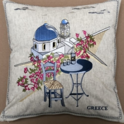 Гръцка деко калъфка бродерия - СИРОС